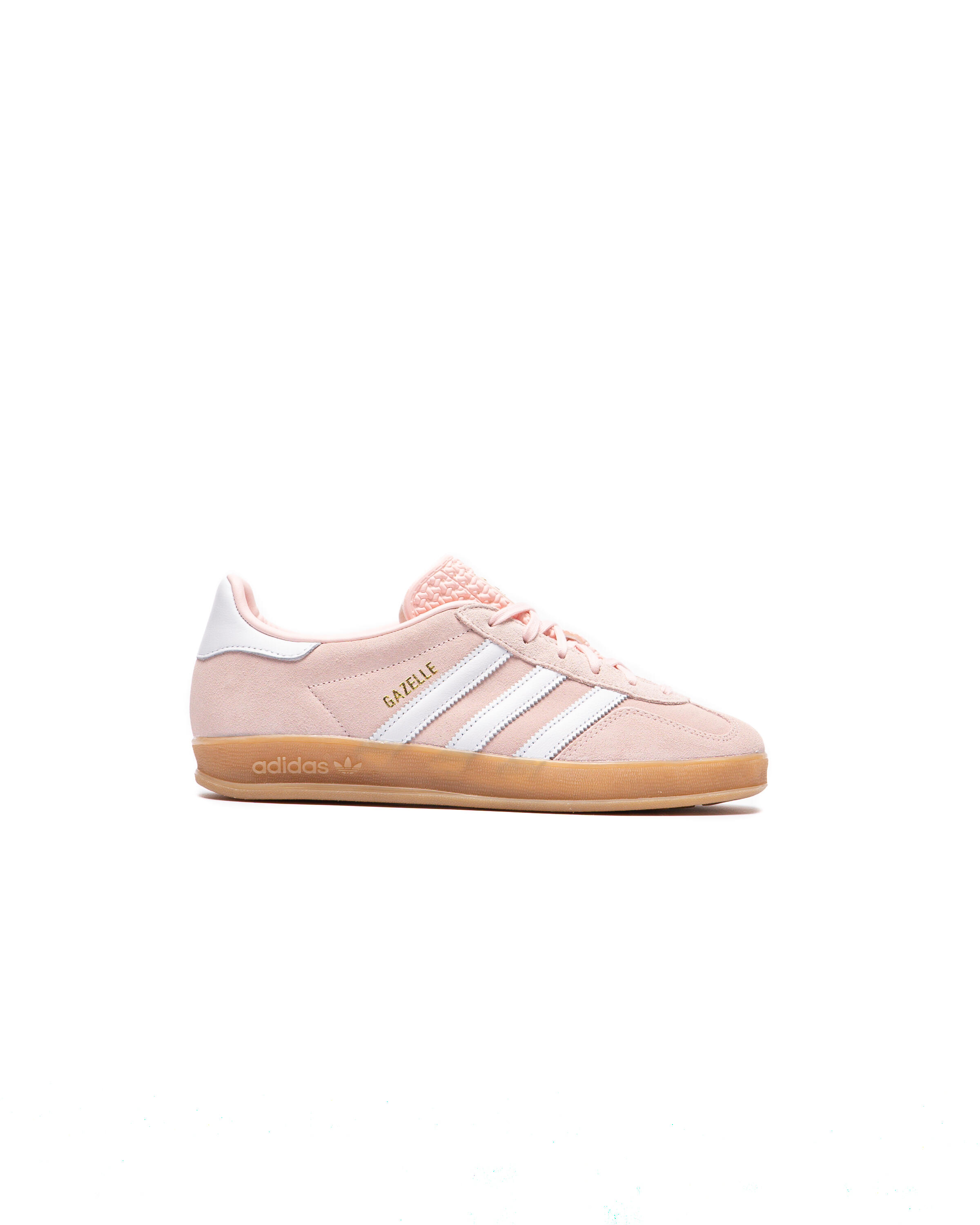 Adidas originals gazelle pink suede gum sole trainers hotsell